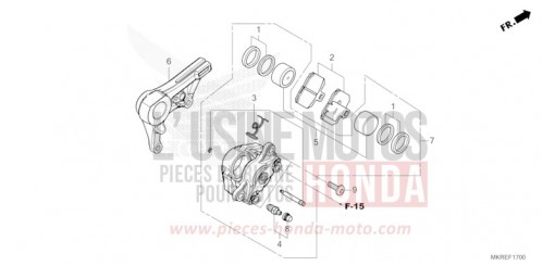 ETRIER DE FREIN ARRIERE CBR1000SPR de 2024
